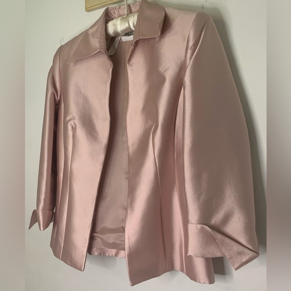 Jovani New York Blush Pink Blazer Silk Wool 81120 Formal Womens Size 6 - Picture 1 of 9